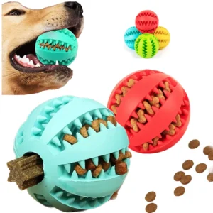 Interactive Dog Toy Ball β Rubber Chew & Treat Dispenser