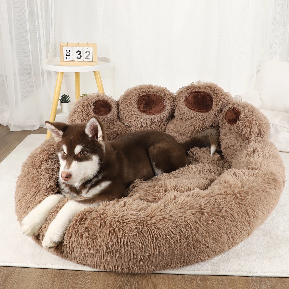 Fluffy Dogs Beds & Cats Beds – Paw-Shaped Cozy Pet Bed - Image 3