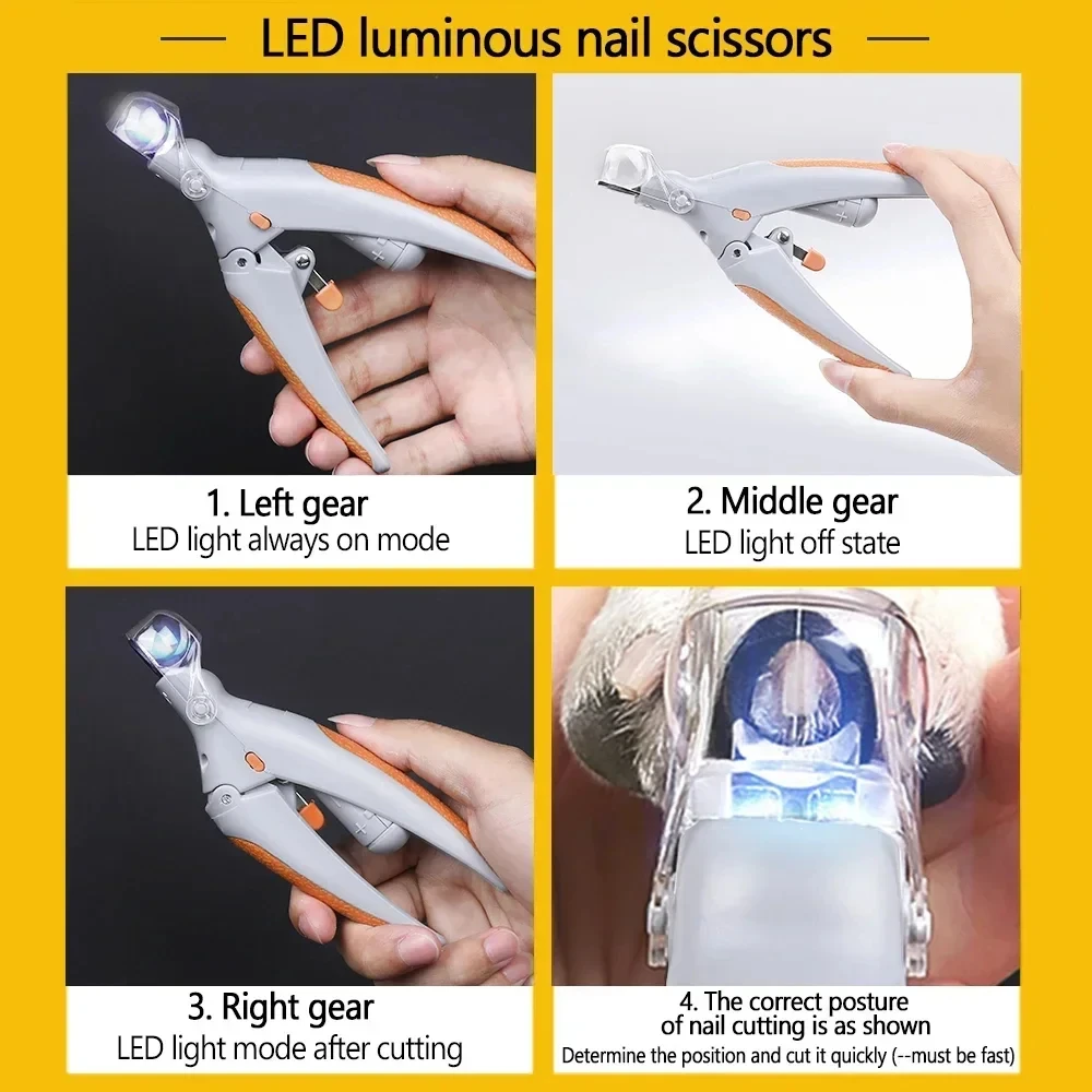 LED Pet Nail Clipper – Professional Cat & Dog Nail Trimmer - Image 5
