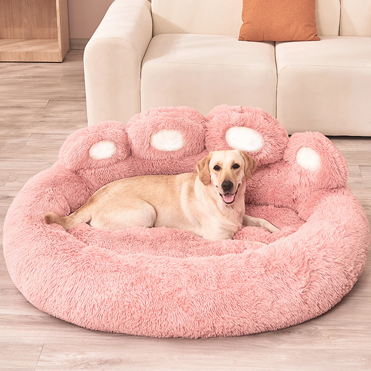 Fluffy Dogs Beds & Cats Beds – Paw-Shaped Cozy Pet Bed - Image 2